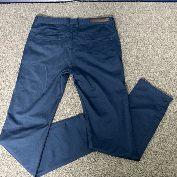 Zara Man Basic Collection Men's Size 32 Pants Navy Tapered Flat Front. - Picture 9 of 16